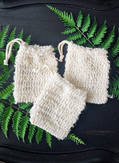 Natural Sisal Soap Saver Bag
